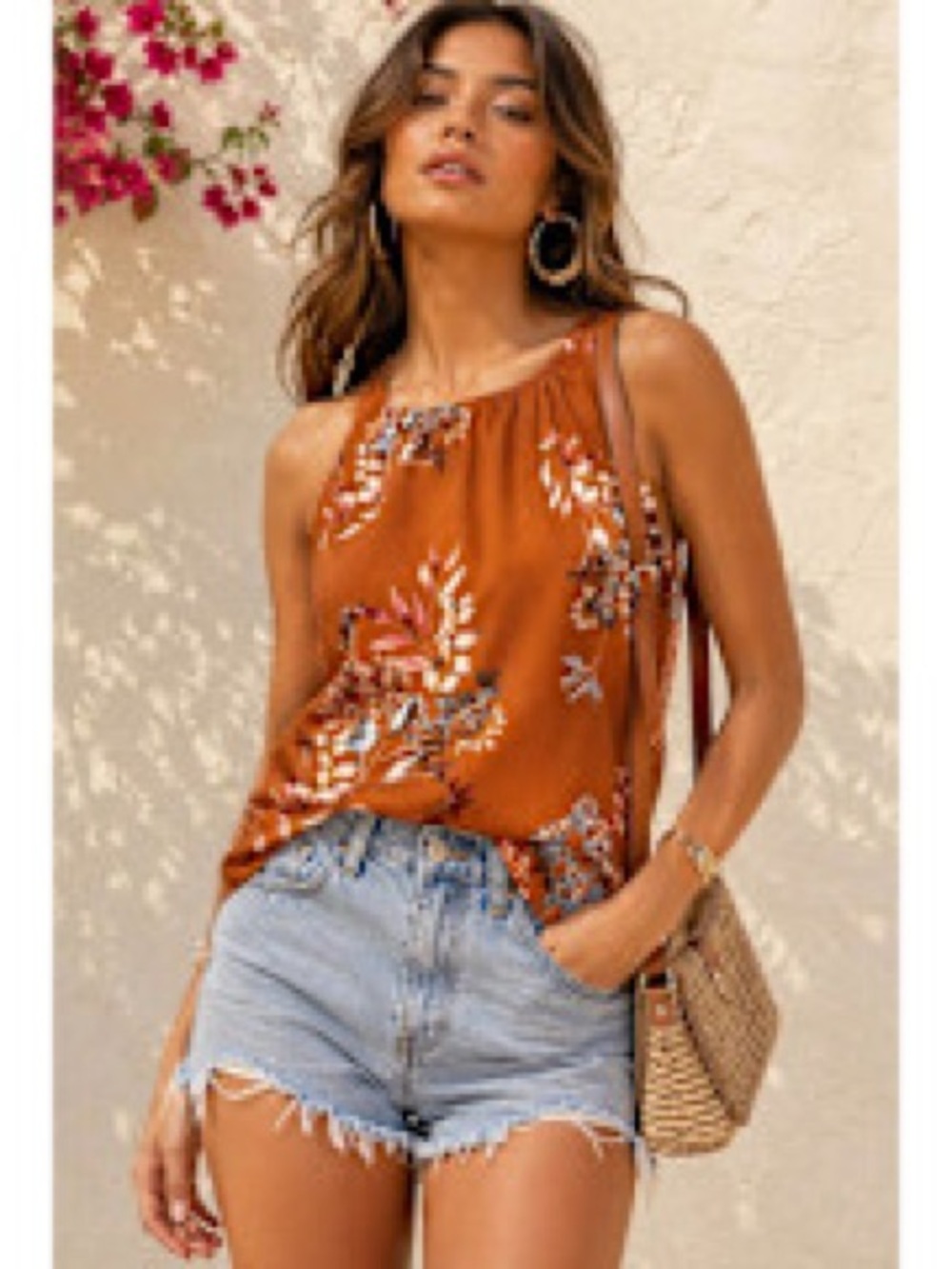 Floral Sleeveless Top